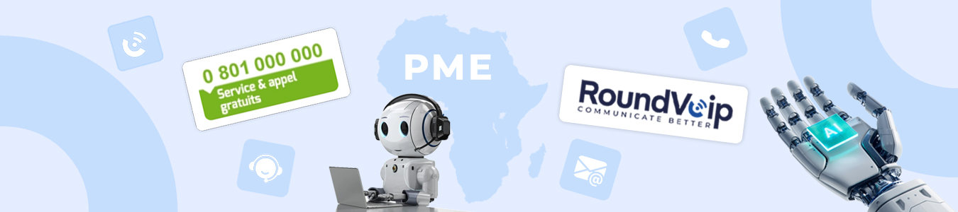 VoIP pour PME en Afrique avec SVI, numéros gratuits et IA